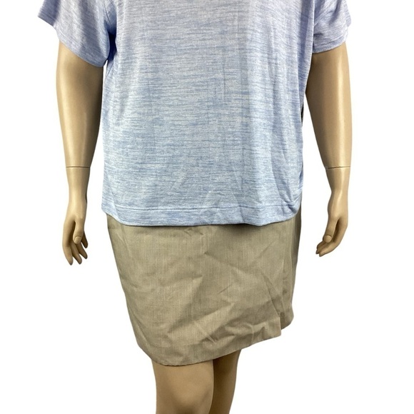 St. John's Bay Short Sleeve T-Shirt Size 1X Blue - Picture 3 of 6